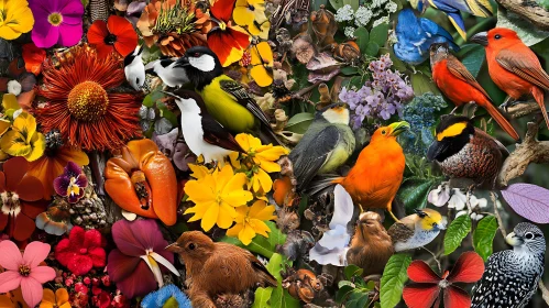 Birds and Blossoms: A Symphony of Colors