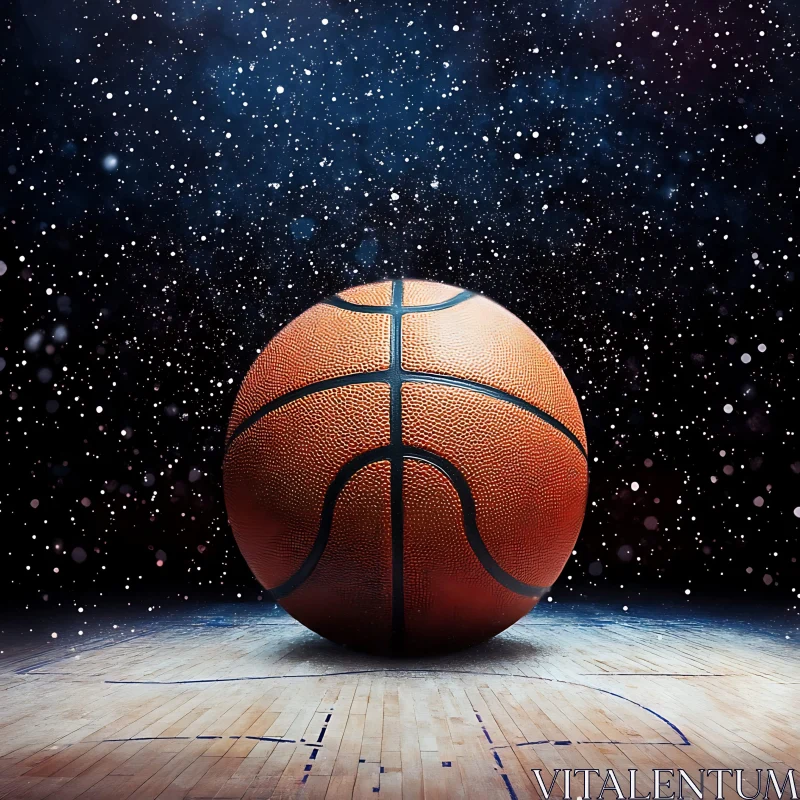 Cosmic Basketball AI Image