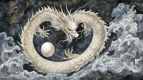 Dragon and Pearl Fine Art Print