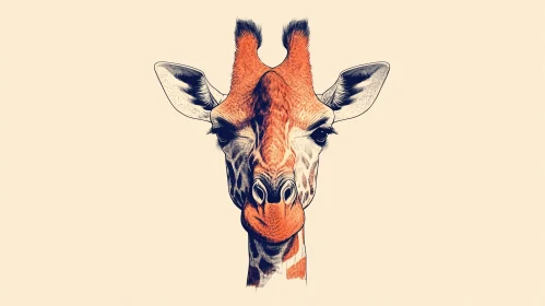 Intricate Giraffe Art