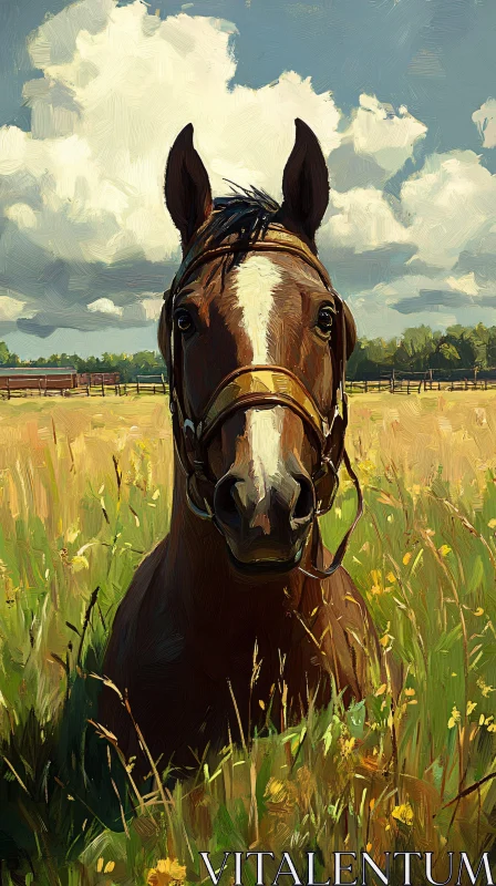 AI ART Equestrian Art in Nature