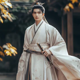 Portrait of Man in Traditional Clothing