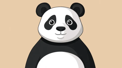 Adorable Panda Cartoon Art