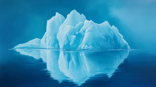 Serenity of Floating Iceberg