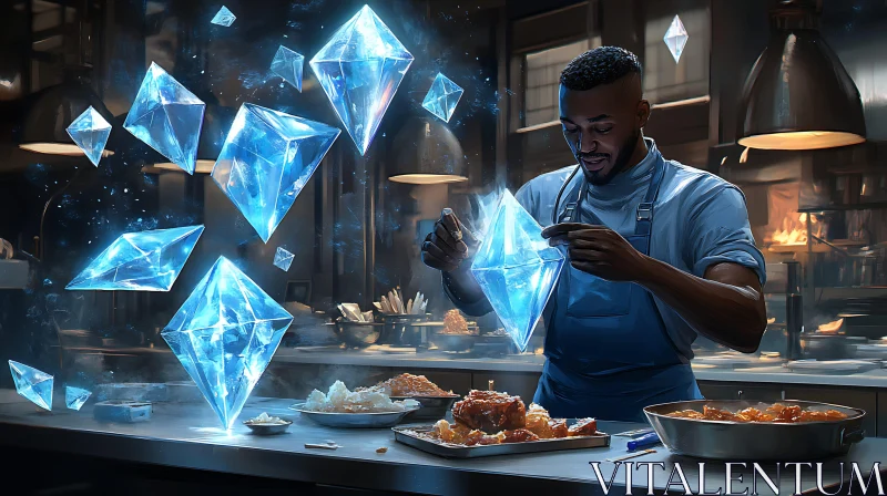 Culinary Alchemist: Crystals in the Kitchen AI Image