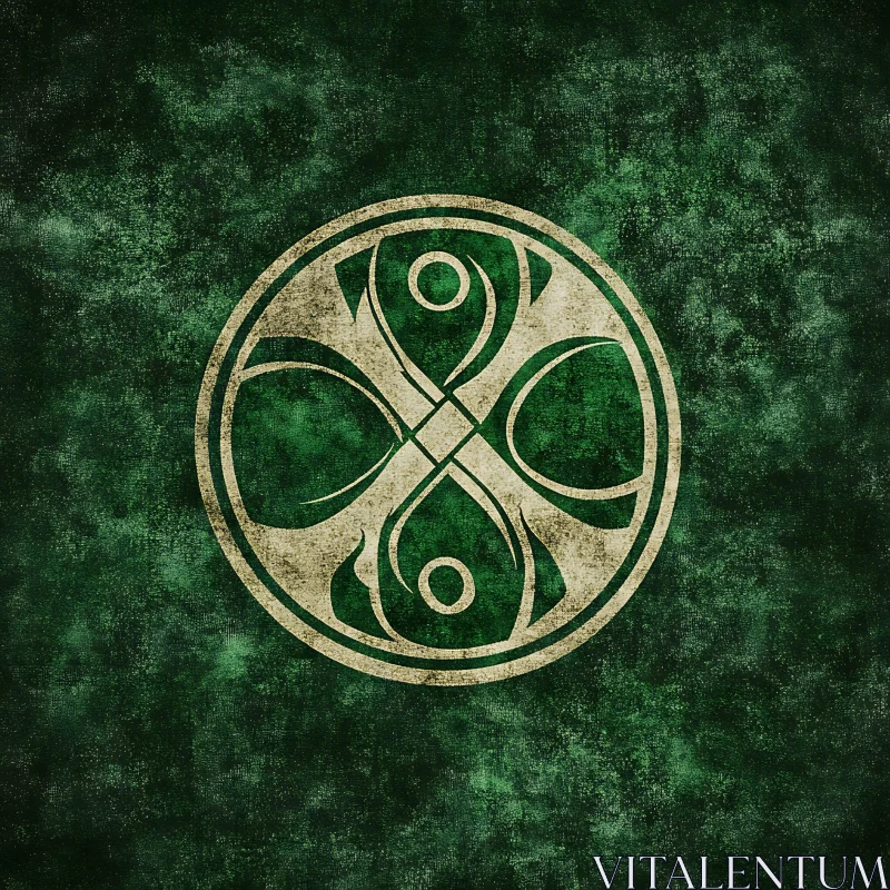 Ancient Celtic Circle Art AI Image