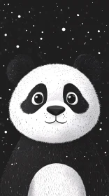 Charming Cartoon Panda Illustration