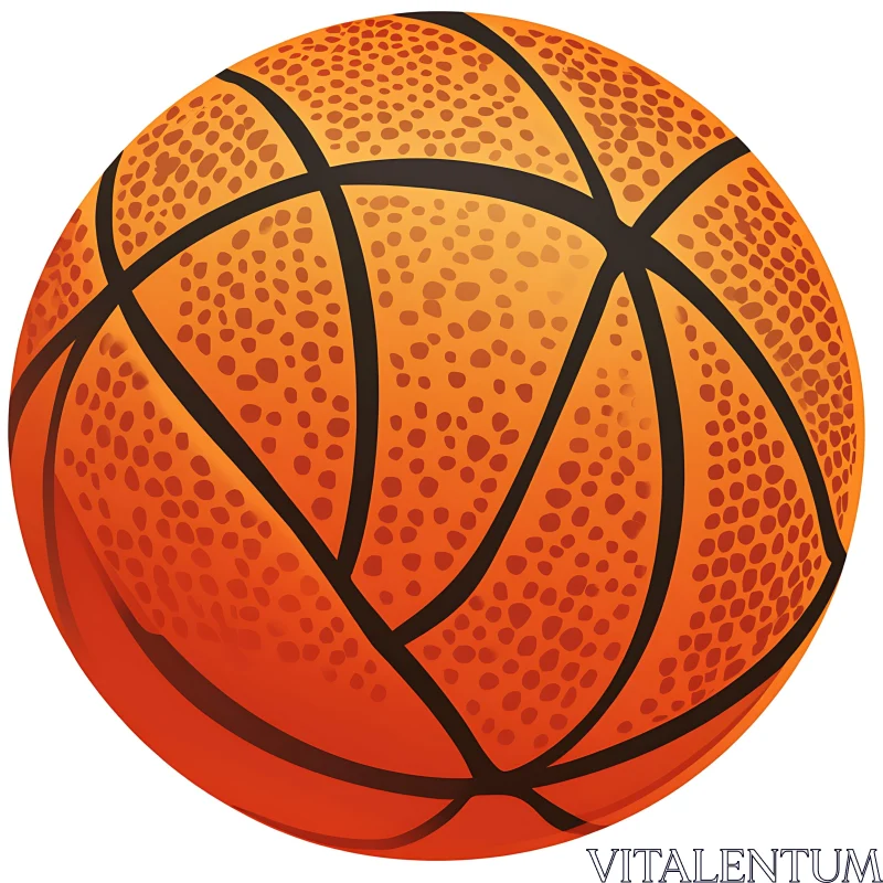 Orange Basketball AI Image