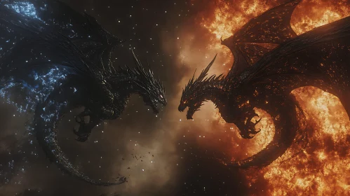 Dragons Confrontation: A Tale of Two Elements