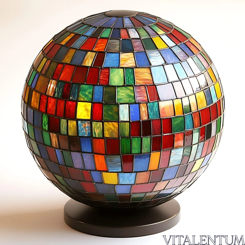 AI ART Artistic Glass Tile Lamp