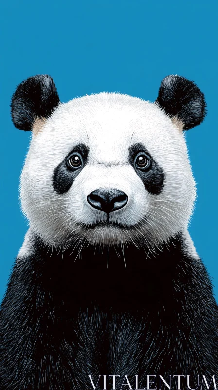 AI ART Illustrated Portrait of a Panda