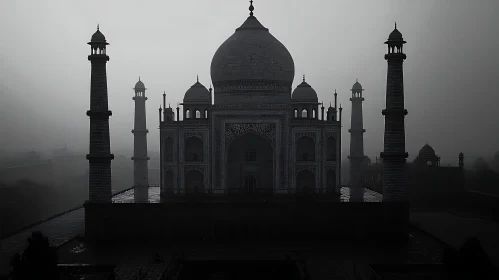 Misty Taj Mahal: A Timeless View