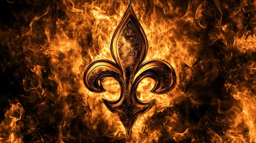 Fiery Fleur-de-Lis