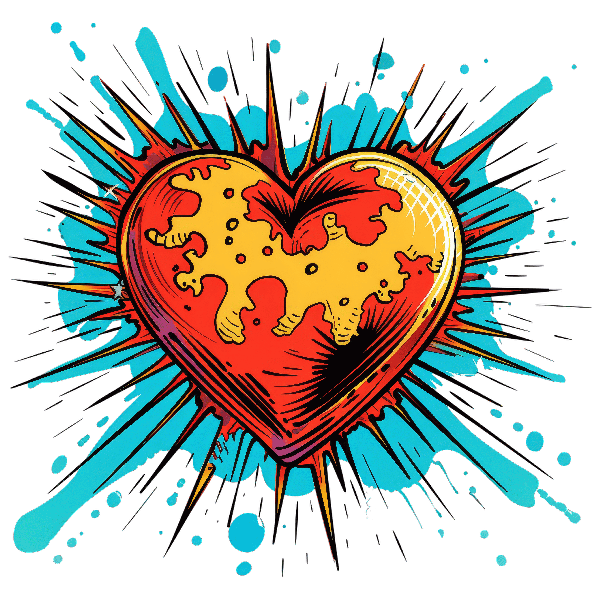 Graffiti Heart Artwork POD Design