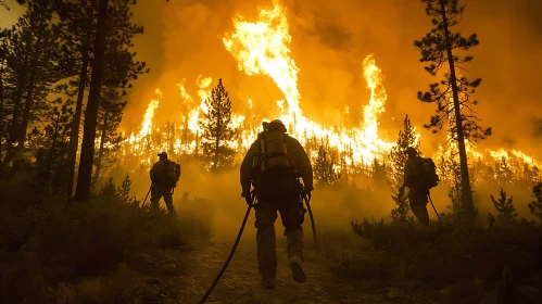 Forest Firefighters in Action