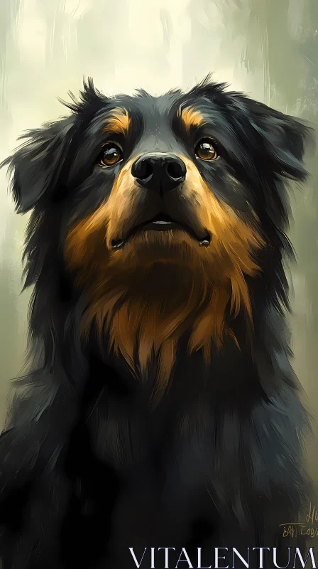 Regal Canine Art Piece AI Image