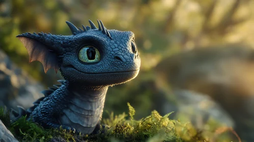Whimsical Dragon in the Wild