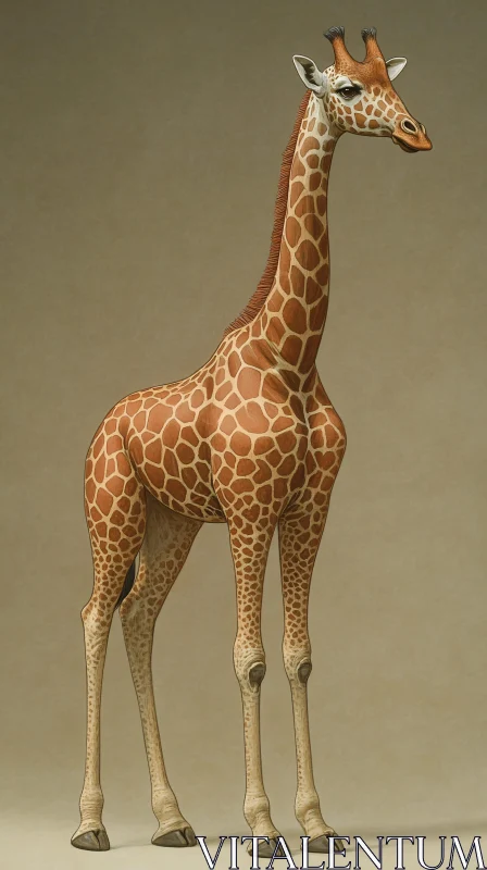 Graceful Giraffe Image AI Image