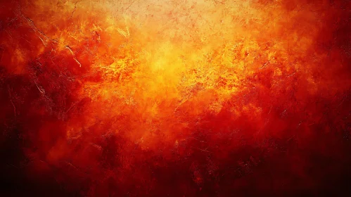 Fiery Abstract Painting