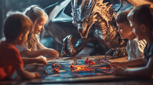 Children's Dragon Board Game Adventure