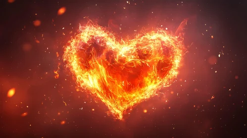 Blazing Heart of Flames