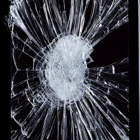 Cracked Glass Abstract - Destruction Art