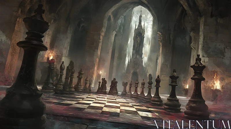 Chess Game Art AI Image