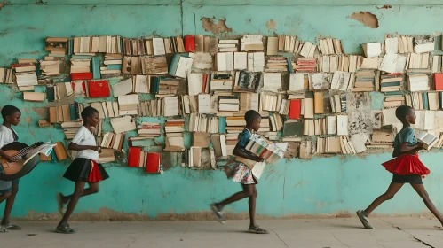 Kids on the Run with Books