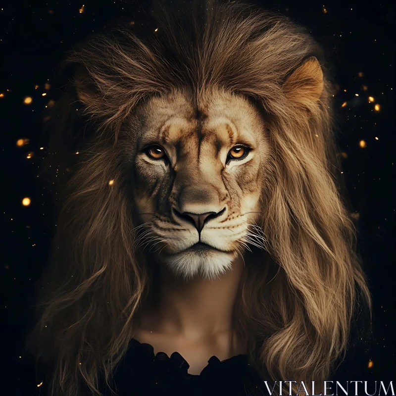 AI ART Majestic Lioness Woman