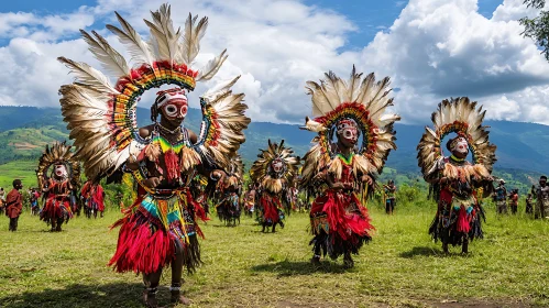 Cultural Dance with Feathers