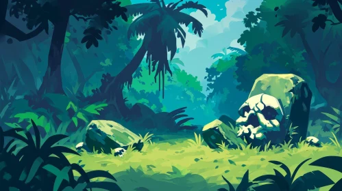 Mysterious Jungle Scene - Digital Painting