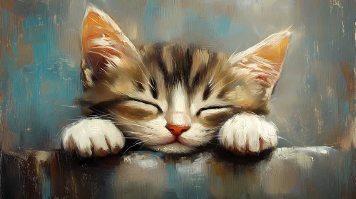 Tranquil Kitten Art