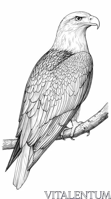 AI ART Detailed Eagle Art