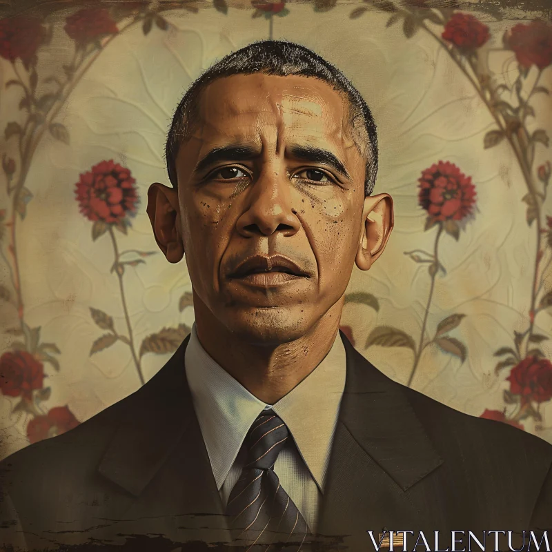 AI ART Barack Obama Formal Portrait