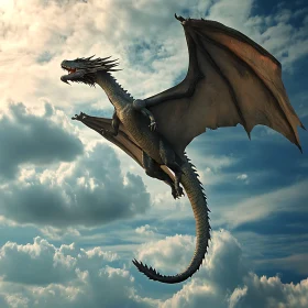 Majestic Dragon in the Sky