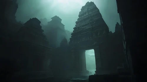 Foggy Temple Ruins