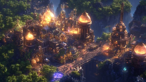 Fantasy City Among the Trees