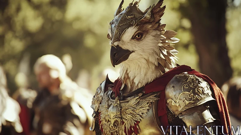 AI ART Fantasy Bird Warrior Character Design