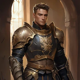 Man in Medieval Armor