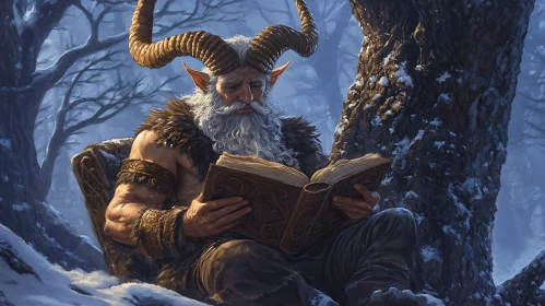 Winter's Wisdom: A Faun's Forest Study