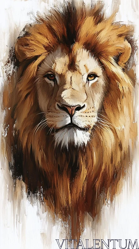 AI ART Regal Lion Artwork