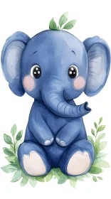 Cute Baby Elephant Art