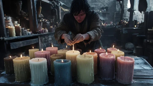 Illuminating Craftsmanship: A Candle Maker's Dedication