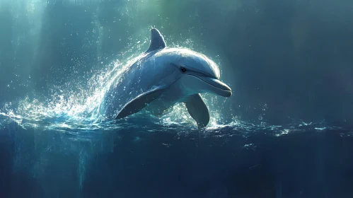 Marine Life Dolphin Splash