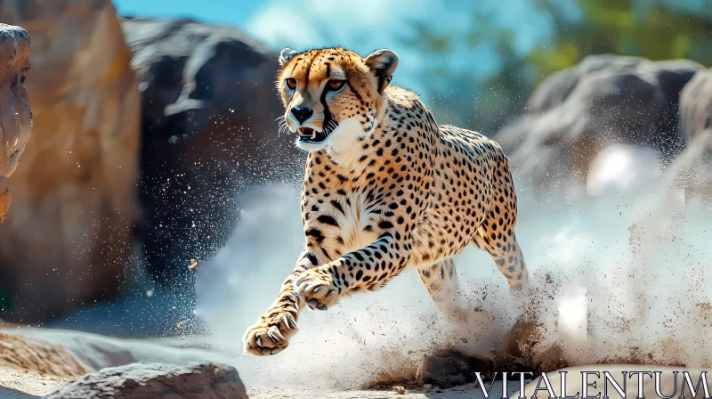 Speed of the Cheetah AI Image