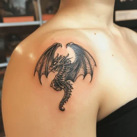 Shoulder Dragon Tattoo