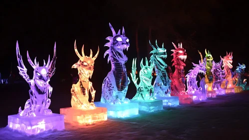 Frozen Dragons Illuminated Display