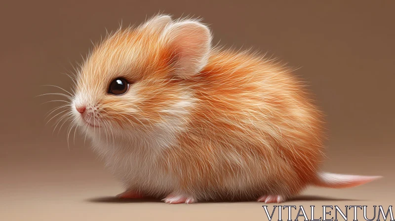 AI ART Fluffy Hamster Image