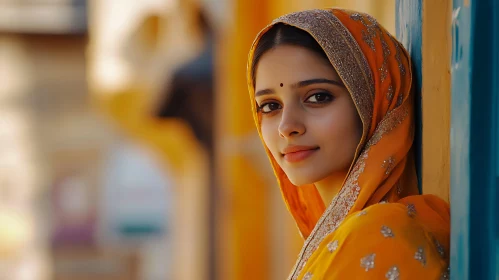 Woman in Traditional Dress