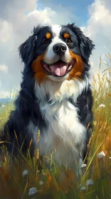 Happy Dog in Nature
